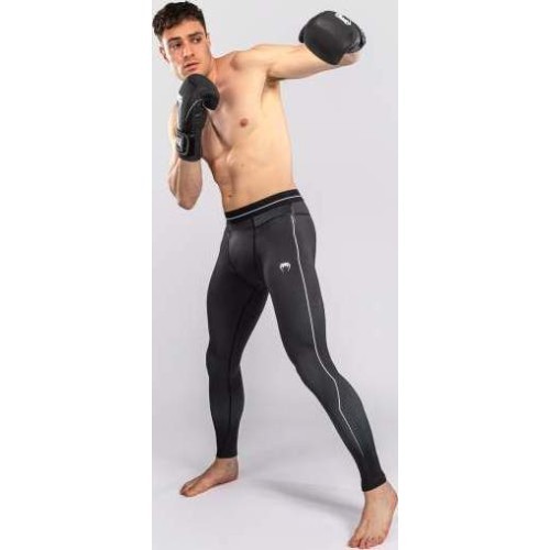 Леггинсы Venum Stealth Spats, чёрно-белые