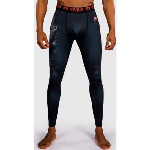 Venum Thunder Dragon Spats - Black/Grey/Copper