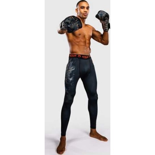 Venum Thunder Dragon Spats - Black/Grey/Copper