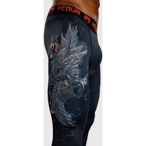 Venum Thunder Dragon Spats - Black/Grey/Copper