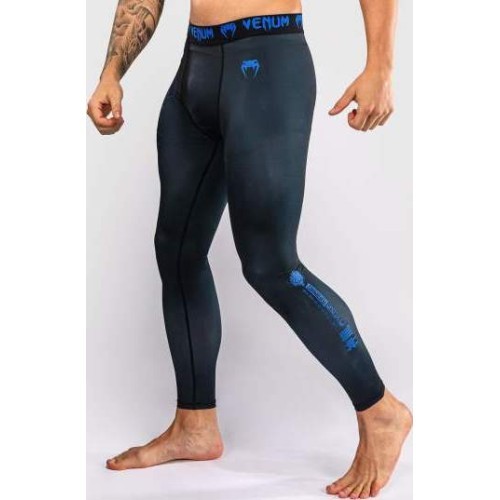 Venum Thunder Dragon Spats - Black/Royal Blue