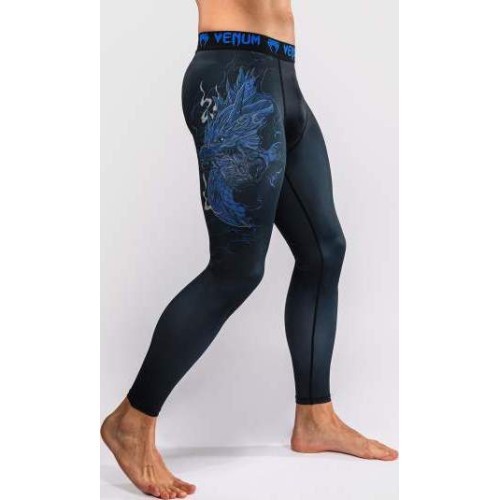 Venum Thunder Dragon Spats - Black/Royal Blue