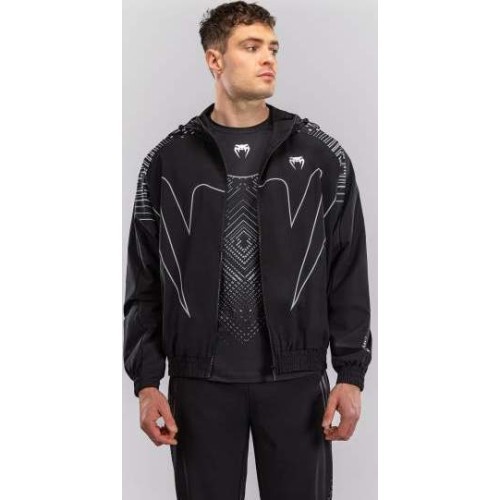 Спортивная куртка Venum Midnight Fury – чёрная/серая/серебристая
