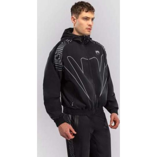 Спортивная куртка Venum Midnight Fury – чёрная/серая/серебристая