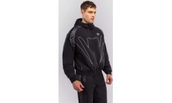 Venum Midnight Fury sportinė striukė – juoda/pilka/sidabrinė