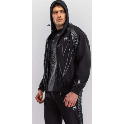 Спортивная куртка Venum Midnight Fury – чёрная/серая/серебристая