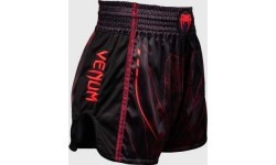 Venum Spectre Muay Thai šortai, juodi/raudoni