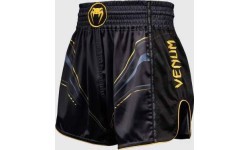 Venum Streamline Muay Thai šortai, juodi/auksiniai