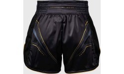 Venum Streamline Muay Thai šortai, juodi/auksiniai