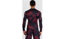 Men's UFC Zenith by Venum Burgundy Authentic Fight Week Performance Long Sleeve Rashguard