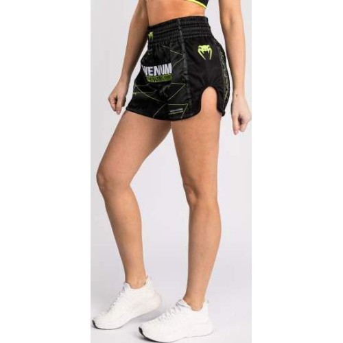 Venum Training Camp 4.0 Muay Thai šortai – juodi/neoninė žalia