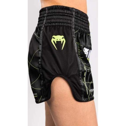Venum Training Camp 4.0 Muay Thai šortai – juodi/neoninė žalia