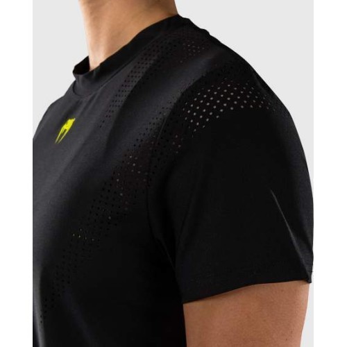 Venum Lazer Women's Dry Tech T-Shirt - Black/Yellow