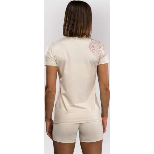 Venum Serpenti Dry-Tech moteriški marškinėliai, dramblio kaulo / bordo