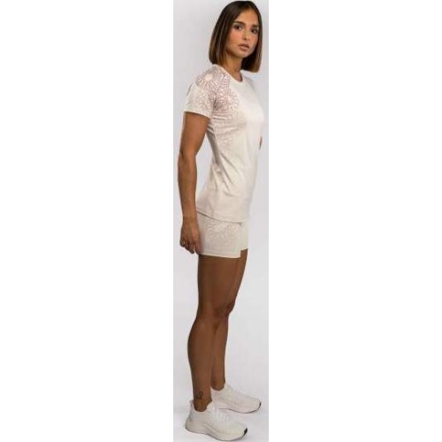 Venum Serpenti Dry-Tech moteriški marškinėliai, dramblio kaulo / bordo