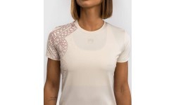 Venum Serpenti Women’s Dry-Tech T-Shirt - Ivory/Burgundy