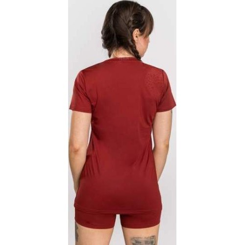 Venum Serpenti moteriški Dry-Tech marškinėliai, Burgundy/Ivory