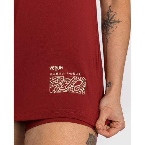 Venum Serpenti moteriški Dry-Tech marškinėliai, Burgundy/Ivory