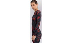 Venum x Sophia Rose moteriškas ilgarankovis raštinis marškinėlis Urban Red Camo