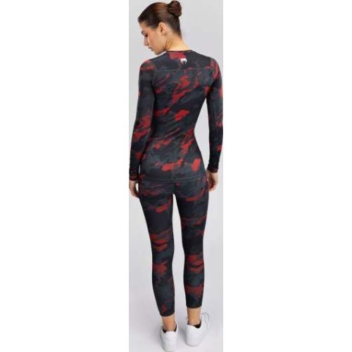 Venum x Sophia Rose moteriškas ilgarankovis raštinis marškinėlis Urban Red Camo