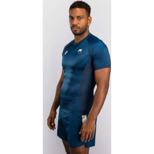 Venum x Roger Gracie Academy Short Sleeve Rashguard - Blue