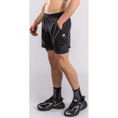 Тренировочные шорты Venum Midnight Fury, чёрные/серые/серебристые