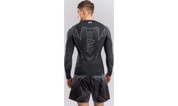 Venum Midnight Fury ilgarankoviai marškinėliai rashguard – juoda/pilka/sidabrinė