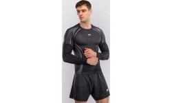 Venum Stealth Long Sleeve Rashguard - Black/White