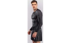 Venum Stealth Long Sleeve Rashguard - Black/White