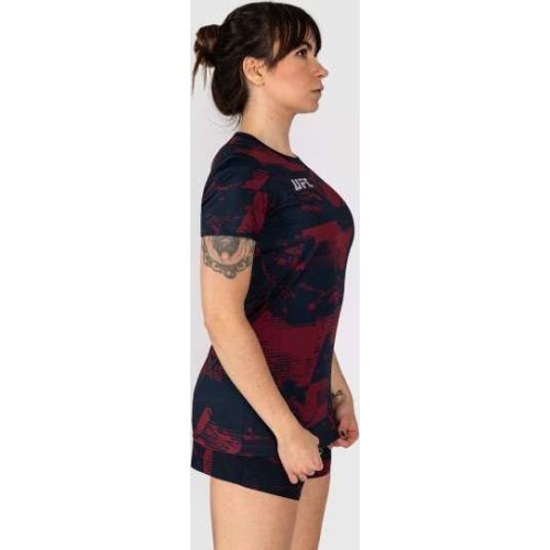Women’s UFC Zenith by Venum Burgundy Authentic Fight Week Performance Short Sleeve T-Shirt