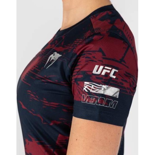 Women’s UFC Zenith by Venum Burgundy Authentic Fight Week Performance Short Sleeve T-Shirt