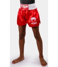 Vaikiški muay thai šortai Venum Classic, ugnies raudonumo