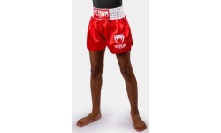Venum Classic Muay Thai Shorts for Kids - Fire Red