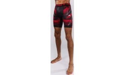 Шорты Venum Matupa Vale Tudo – чёрные/красные/серебристые
