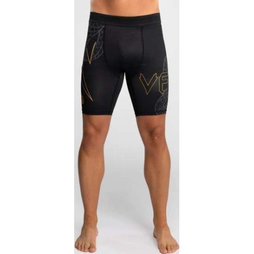 Venum Serpenti Vale Tudo Shorts - Black/Silver/Gold