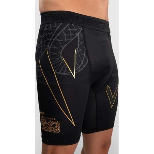 Venum Serpenti Vale Tudo Shorts - Black/Silver/Gold
