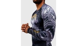 Venum Wolf Atak Long Sleeve Rashguard - Black/Grey