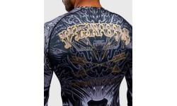 Venum Wolf Atak ilgomis rankovėmis rashguard marškinėliai – juoda/pilka