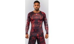 Рашгард с длинным рукавом Venum 20th Anniversary, чёрный/красный