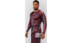 Venum 20th Anniversary ilgarankovis rashguard, juodas/raudonas