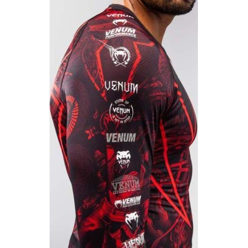 Рашгард с длинным рукавом Venum 20th Anniversary, чёрный/красный