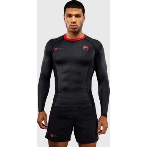 Venum x Roger Gracie Signature ilgarankovis rashguard - Black/Red