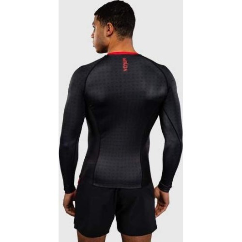 Venum x Roger Gracie Signature Long Sleeve Rashguard - Black/Red