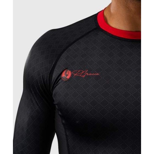 Venum x Roger Gracie Signature ilgarankovis rashguard - Black/Red