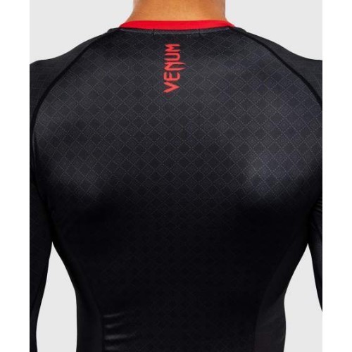 Venum x Roger Gracie Signature Long Sleeve Rashguard - Black/Red