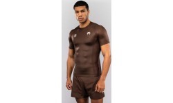 Venum x Roger Gracie Academy Short Sleeve Rashguard - Dark Brown