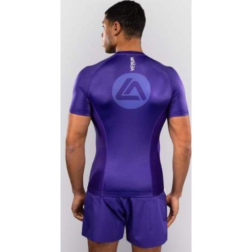 Venum x Roger Gracie Academy Short Sleeve Rashguard - Purple