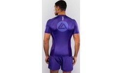 Venum x Roger Gracie Academy trumparankovė kompresinė palaidinė - violetinė