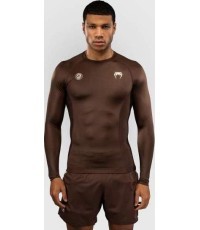 Venum x Roger Gracie Academy Long Sleeve Rashguard - Dark Brown