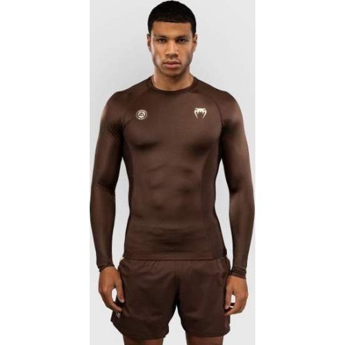 Venum x Roger Gracie Academy Long Sleeve Rashguard - Dark Brown